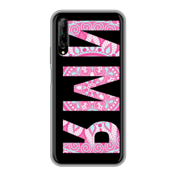 Силиконовый противоударный чехол на Huawei Y9s с принтом ИМЯ