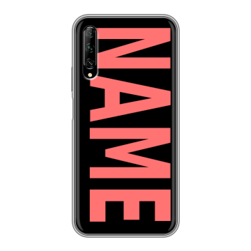 Силиконовый противоударный чехол на Huawei Y9s с принтом NAME