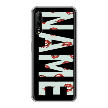 Силиконовый противоударный чехол на Huawei Y9s с принтом NAME