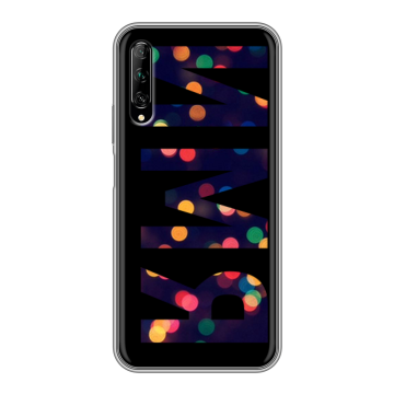 Силиконовый противоударный чехол на Huawei Y9s с принтом ИМЯ
