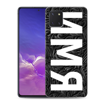 Силиконовый чехол на Samsung Galaxy Note 10 Lite с принтом ИМЯ