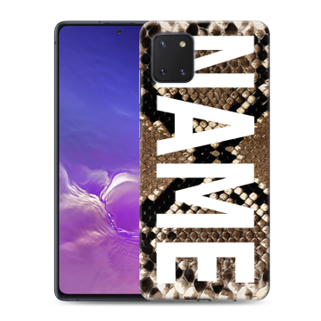 Силиконовый чехол на Samsung Galaxy Note 10 Lite с принтом NAME