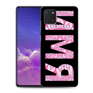Силиконовый чехол на Samsung Galaxy Note 10 Lite с принтом ИМЯ