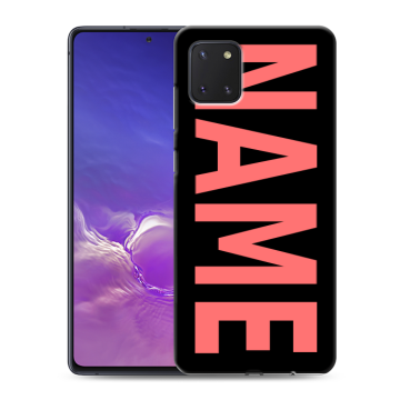 Силиконовый чехол на Samsung Galaxy Note 10 Lite с принтом NAME