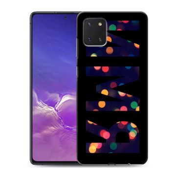 Силиконовый чехол на Samsung Galaxy Note 10 Lite с принтом ИМЯ