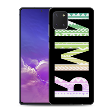 Силиконовый чехол на Samsung Galaxy Note 10 Lite с принтом ИМЯ