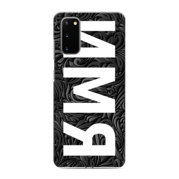 Силиконовый чехол на Samsung Galaxy S20 с принтом ИМЯ