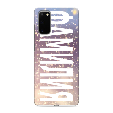 Силиконовый чехол на Samsung Galaxy S20 с принтом ФАМИЛИЯ