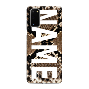 Силиконовый чехол на Samsung Galaxy S20 с принтом NAME