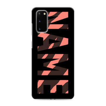 Силиконовый чехол на Samsung Galaxy S20 с принтом NAME
