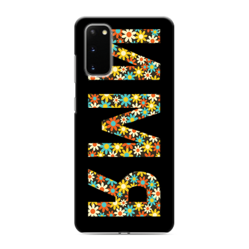 Силиконовый чехол на Samsung Galaxy S20 с принтом ИМЯ