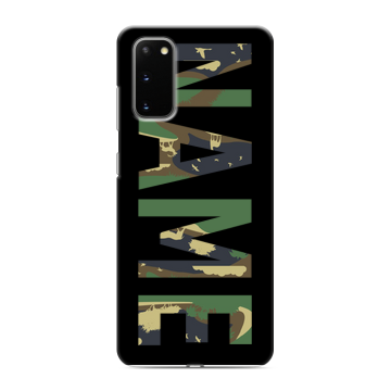 Силиконовый чехол на Samsung Galaxy S20 с принтом NAME