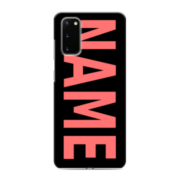 Силиконовый чехол на Samsung Galaxy S20 с принтом NAME