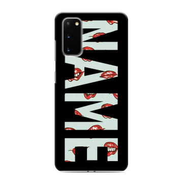 Силиконовый чехол на Samsung Galaxy S20 с принтом NAME