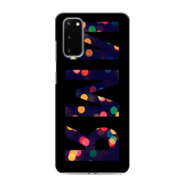 Силиконовый чехол на Samsung Galaxy S20 с принтом ИМЯ