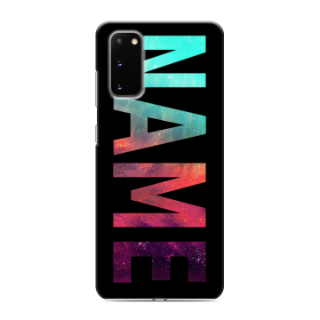 Силиконовый чехол на Samsung Galaxy S20 с принтом NAME