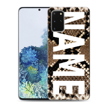 Силиконовый чехол на Samsung Galaxy S20 Plus с принтом NAME