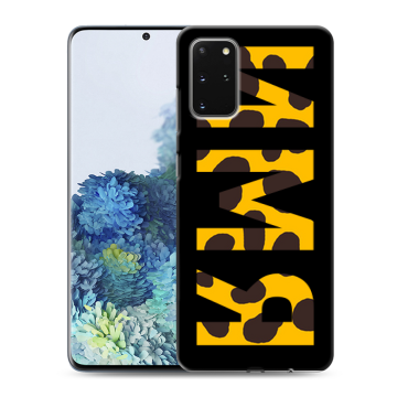Силиконовый чехол на Samsung Galaxy S20 Plus с принтом ИМЯ