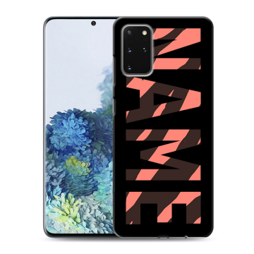 Силиконовый чехол на Samsung Galaxy S20 Plus с принтом NAME