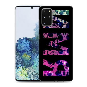 Силиконовый чехол на Samsung Galaxy S20 Plus с принтом ИМЯ