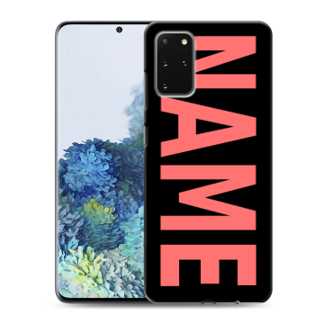 Силиконовый чехол на Samsung Galaxy S20 Plus с принтом NAME
