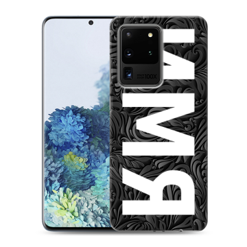 Силиконовый чехол на Samsung Galaxy S20 Ultra с принтом ИМЯ