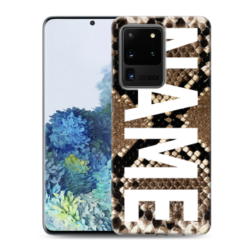 Силиконовый чехол на Samsung Galaxy S20 Ultra с принтом NAME