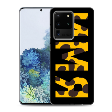 Силиконовый чехол на Samsung Galaxy S20 Ultra с принтом ИМЯ