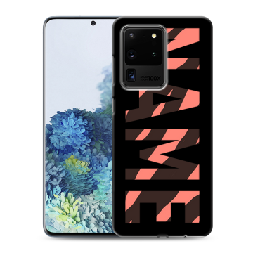 Силиконовый чехол на Samsung Galaxy S20 Ultra с принтом NAME