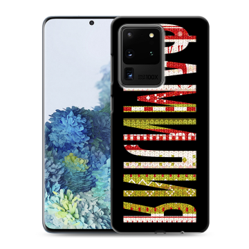 Силиконовый чехол на Samsung Galaxy S20 Ultra с принтом ФАМИЛИЯ