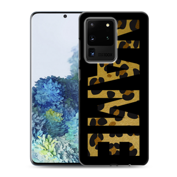 Силиконовый чехол на Samsung Galaxy S20 Ultra с принтом NAME