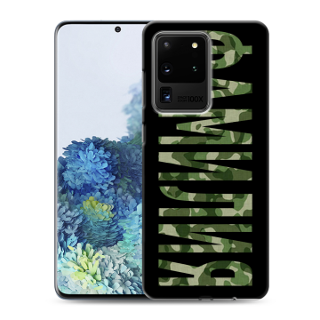 Силиконовый чехол на Samsung Galaxy S20 Ultra с принтом ФАМИЛИЯ
