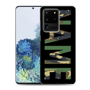 Силиконовый чехол на Samsung Galaxy S20 Ultra с принтом NAME