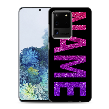 Силиконовый чехол на Samsung Galaxy S20 Ultra с принтом NAME