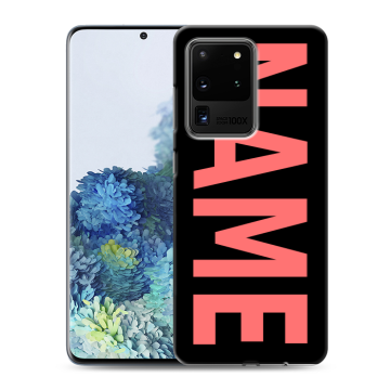 Силиконовый чехол на Samsung Galaxy S20 Ultra с принтом NAME