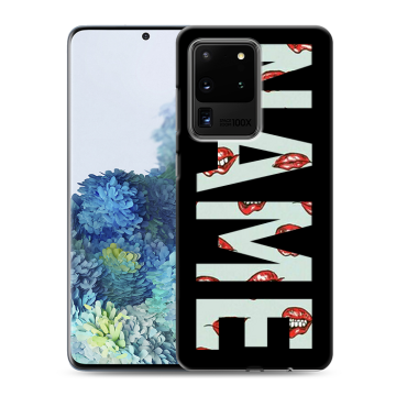 Силиконовый чехол на Samsung Galaxy S20 Ultra с принтом NAME