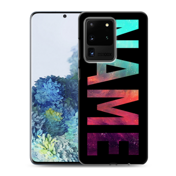 Силиконовый чехол на Samsung Galaxy S20 Ultra с принтом NAME