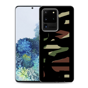 Силиконовый чехол на Samsung Galaxy S20 Ultra с принтом NAME