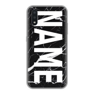 Силиконовый чехол на Samsung Galaxy A01 с принтом NAME