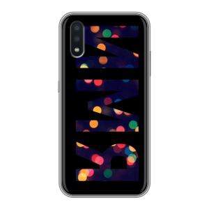 Силиконовый чехол на Samsung Galaxy A01 с принтом ИМЯ
