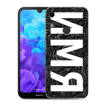 Силиконовый противоударный чехол на Huawei Y6s с принтом ИМЯ