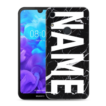 Силиконовый противоударный чехол на Huawei Y6s с принтом NAME