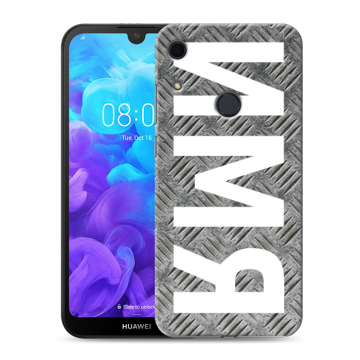 Силиконовый противоударный чехол на Huawei Y6s с принтом ИМЯ