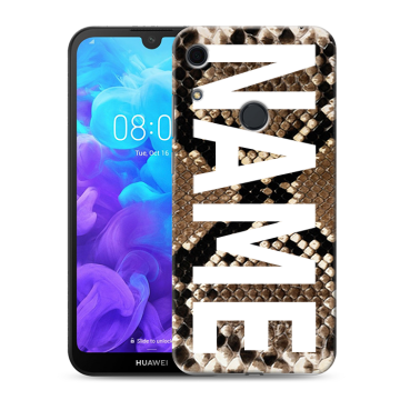 Силиконовый противоударный чехол на Huawei Y6s с принтом NAME