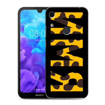 Силиконовый противоударный чехол на Huawei Y6s с принтом ИМЯ