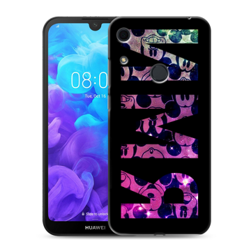 Силиконовый противоударный чехол на Huawei Y6s с принтом ИМЯ