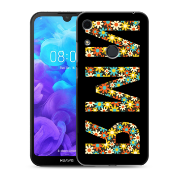 Силиконовый противоударный чехол на Huawei Y6s с принтом ИМЯ