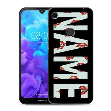 Силиконовый противоударный чехол на Huawei Y6s с принтом NAME