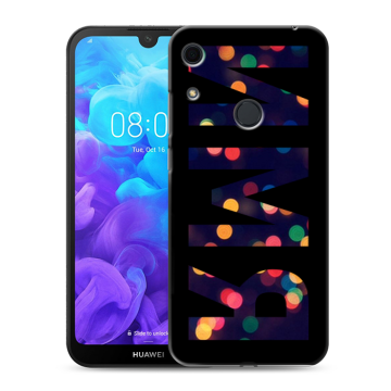 Силиконовый противоударный чехол на Huawei Y6s с принтом ИМЯ