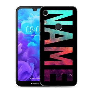 Силиконовый противоударный чехол на Huawei Y6s с принтом NAME